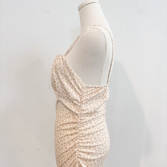 Shein Ditzy Floral Ruched Bodycon Cami Mini Dress Vacation Summer Party Large - Picture 7 of 10